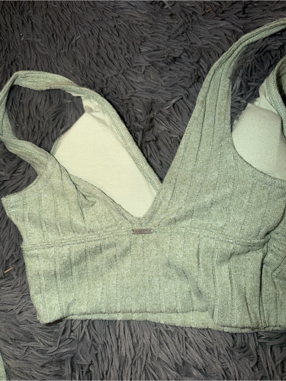 🌟Gilly Hicks Light Sage Ribbed Knit Set - Picture 3 of 8
